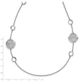 thumbnail image 4 of White Sterling Silver necklace Rolo Fancy 32 in 20 mm, 4 of 4