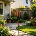thumbnail image 5 of Cheapark Copper Cattail Wind Chime Metal Hanging Yard Ornament For Patio Eaves Hanging Decoration Great For Garden Ambient Decor And Seasonal Courtyard Holiday Scene Embellishment Gift, 5 of 6