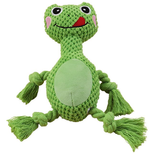 Dog Squeaky Toy Animal: Cartoon Dog Rope Toy Puppy Teething Toy Puppies Chew Toy