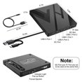 thumbnail image 4 of EIGTHTAIL External CD DVD Drive for Laptop   8-in-1 USB Optical Disk Drive Reader Writer Burner Fit for Desktop PC Windows, 4 of 6