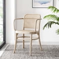 thumbnail image 2 of Side Dining Chair, Grey Gray, Wood, Modern Contemporary Farmhouse Coastal, Kitchen Room Cafe Bistro Restaurant Hospitality, 2 of 8