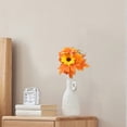 thumbnail image 2 of Artificial Fall Flowers Bouquets, Autumn Fake Silk Orange Flowers Wedding Bouquets with Fall Florals Stems for Bridal Bridesmaid, Rustic Home Thanksgiving Table Centerpiece Decor Harlik, 2 of 4