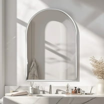 SogesPower 36"*24" Ironmongery Frame Wall Mount Mirror Bathroom Medicine Cabinet- Silver