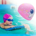 thumbnail image 2 of Unique Bargains 1 Pc Silicone Cartoon Astronauts Swim Cap Pink, 2 of 6