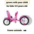thumbnail image 5 of Triciclo seguro deportivo Mobo Mity. Paseo en rueda grande para niños pequeños en triciclo. Coche de pedales, rosa, grande, 5 of 5