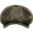 thumbnail image 3 of PU Leather Ivy Hat Golf Driving Ascot Winter Flat Cabbie Newsboy Applejack, 3 of 6
