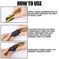 thumbnail image 2 of 6pcs Rope Clamps Horse Lead Rope Reusable Rope Clamp Rope Connector Clamp Suitable for Nylon Rope or Braided Ropes Black 8mm, 2 of 7