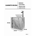 thumbnail image 5 of Gabinete De Baño HELENA Con Llave Y Ovalin Minimalista, 5 of 5