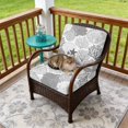 thumbnail image 3 of Outdoor Patio Cushion Covers 4 Pack Gray Starfish Shell Patio Chair Cushion Covers with Ties and Zipper Ocean Coral Waterproof Outdoor Seat Cushion Covers for Patio Furniture 22"x22", 3 of 6