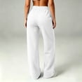 thumbnail image 4 of BUIGTTKLOP Womens Sweatpants Fleece Lined Wide Leg Baggy Lounge Sweat Pants High Waisted Comfy Casual Warm Fall Winter Workout Gym Trousers, 4 of 7