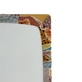 thumbnail image 3 of Ambesonne Autumn Fitted Sheet, Watercolor Dahlia Pattern, King Size, Pale Blue Grey and Orange, 3 of 5
