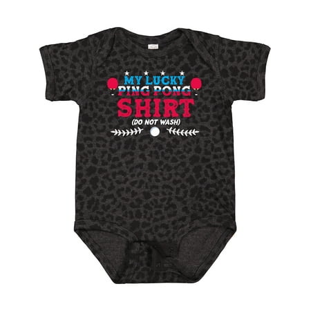 

Inktastic Lucky Ping Pong Shirt Table Tennis Gift Baby Boy or Baby Girl Bodysuit