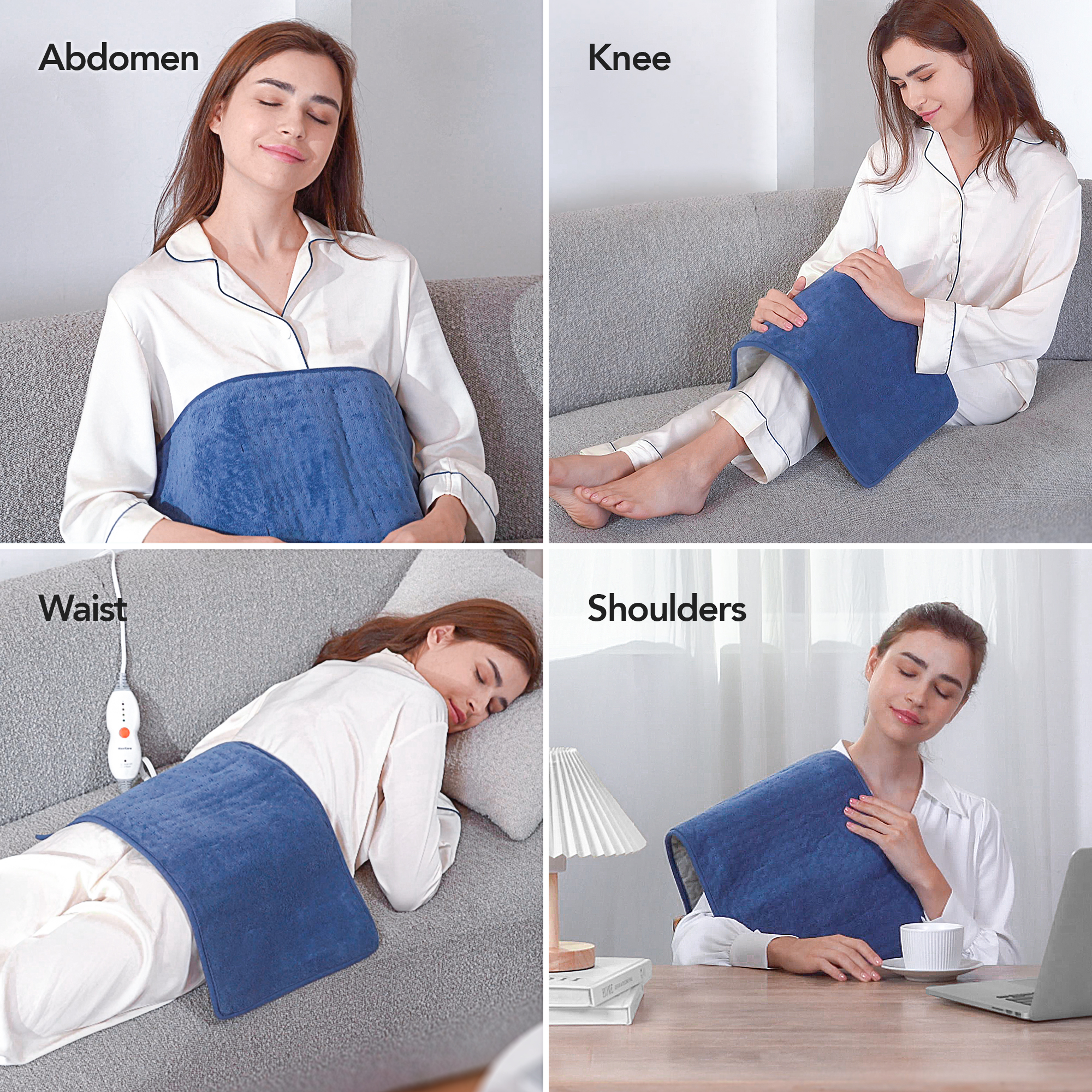 MARNUR Large Heating Pad 12x24 Inch Blue photo 4