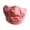 A002- Clear (Zombie Vampire), variant on Funny Missing Teeth Half Face Novelty Mask, Latex Halloween Accessory for Masquerade Party, Photo Booth Prop for Adults and Dogs