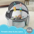 thumbnail image 3 of Fisher-Price On-the-Go Infant Dome Portable Bassinet and Play Space, Unisex, Windmill, 3 of 8
