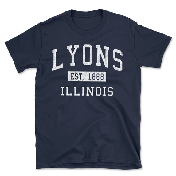 Lyons Illinois Classic Established Men's Cotton T-Shirt