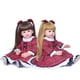 thumbnail image 2 of Muñeca Reborn Decdeal Muñeca Reborn de 24 pulgadas, muñecas realistas para acompañar a bebés, vinilo de silicona y cuerpo de algodón, regalos para niños pequeños con vestido rojo a cuadros Decdeal Muñeca Reborn, 2 of 2
