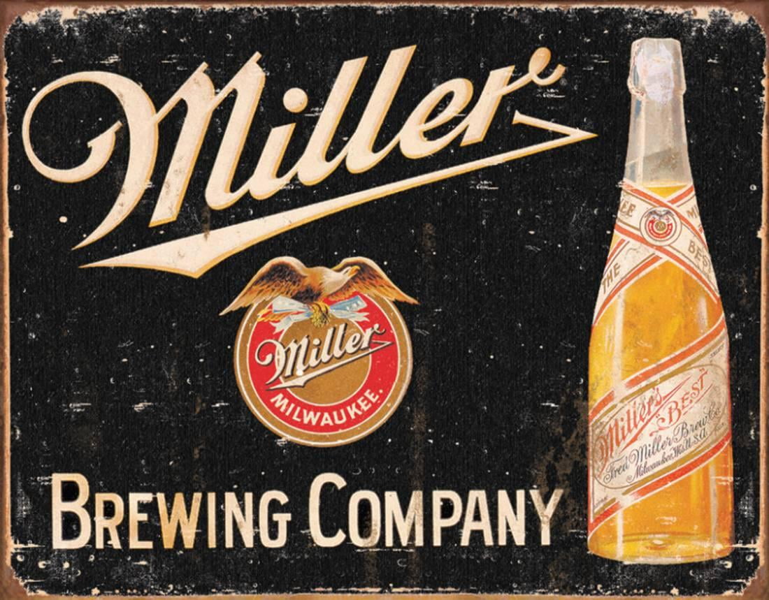 MILLER BEER TIN SIGN HIGH LIFE GOT THE BEER BAR PUB BREWING COMPANY RUSTIC 1.00 