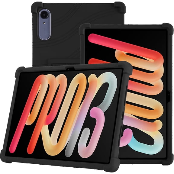 FIEWESEY for Lenovo Idea Tab Pro Gen 2 13 inch Tablet Case Soft Silicone Cover with Built-in Stand,Heavy Duty Protective Sleeve for for Lenovo Idea Tab Pro Gen 2 Tablet - Black