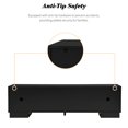 thumbnail image 4 of Euroco 70.8'' Modern TV Stand for TVs up to 75 Inches, Entertainment Center with Storage Cabinets, 4 Drawers and a Metal Center Leg, Minimalist Modern Media TV Console Table, 4 of 9