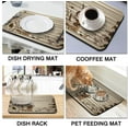 thumbnail image 4 of Coffee Bar Mat Accessories for Countertop Super Absorbent Anti-Slip Silicone Flower Dish Drying Mats for Kitchen Counter Draining Pad Decor Gift Fit Coffee Maker Coffee Pot Espresso Machine 24inx18in, 4 of 6