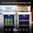 thumbnail image 5 of 40 Bottles Wine and Beverage Refrigerator, Quiet Fast Cooling Digital Temperature Control Wine Cooler Frigerator Wine Fridge, 5 of 9