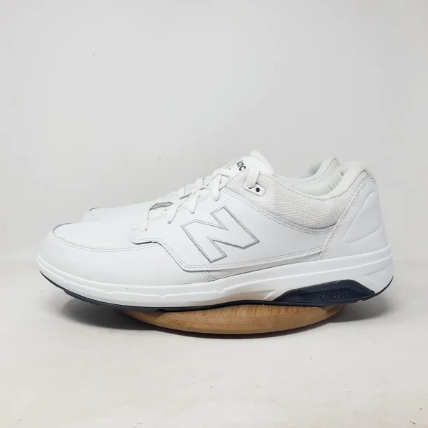 New Balance 813 Tennis Shoe Mens 14 Triple White Sneaker Lace Up Walking