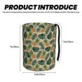thumbnail image 3 of Kdxio Pineapples Palm Leaves Car Trash Can Garbage Car Accessories Trash Can Car Waste Bin for for Driver and Passenger Any Vehicle, 3 of 7