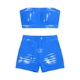 thumbnail image 5 of Idoravan yoga two piece set for women shorts Fahion Women's 2 Piece Sleeveless Crop Tops Cropped Pants Set Solid, 5 of 6