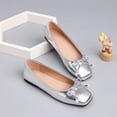 thumbnail image 6 of Willtoo Square Toe Bow Ballet Flats for Women, Dressy Ballerina Flats Comfortable Slip On Shoes for Walking, 6 of 6