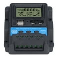 thumbnail image 4 of Controlador de carga solar con pantalla LCD y doble salida USB de 5 V, regulador de control de carga PWM de 30 A, 390 W (12 V), 780 W (24 V), 4 of 12