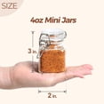 thumbnail image 2 of Frascos de vidrio ComSaf de 120 ml con tapa, juego de 12 mini herméticos, 2 of 9