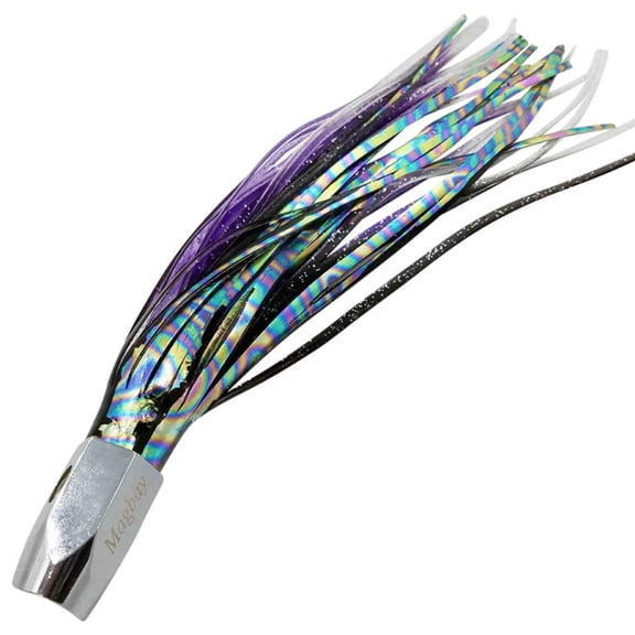 Tuna Marlin Trolling Jet Head Lure 8.5" Mahi Wahoo Magbay Jagged Jets (Midnight Oil)