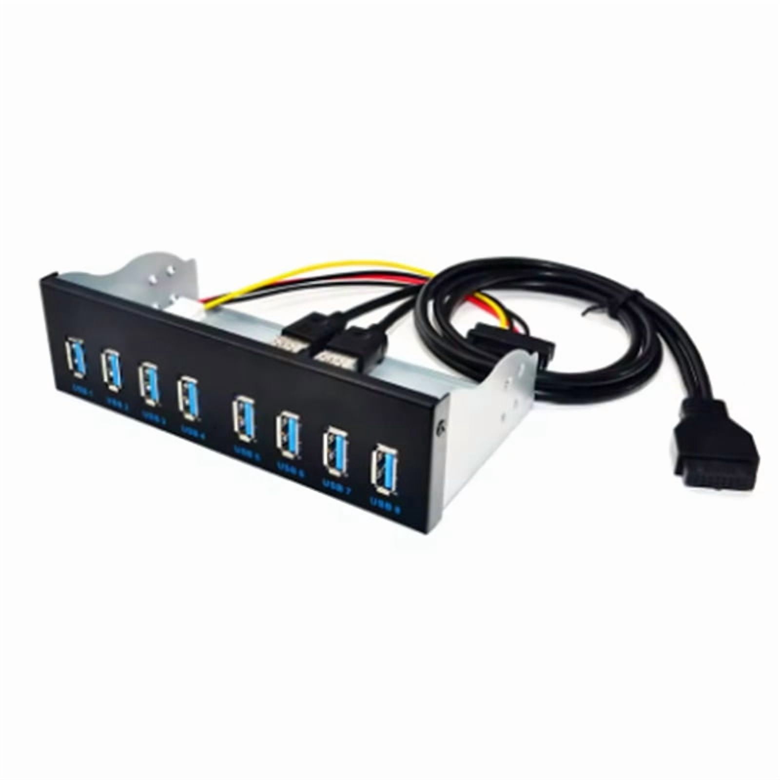 8 Port USB Hub USB3 5.25 USB 3.0 Front Panel Splitters USB 3.0 Hub for PC USB-HUB Multiple USB3.0 HUB Splitter Hubs