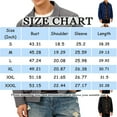 thumbnail image 3 of QHRMKOG Shirt Jacket for Men Relaxed Fit Button Down Jackets with Flap Pockets Long Sleeve Shacket Trendy Shirt Jacket Black L, 3 of 6