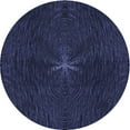 thumbnail image 1 of Ahgly Company Indoor Round Patterned Deep Periwinkle Purple Area Rugs, 5' Round, 1 of 6