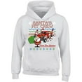 thumbnail image 2 of Unisex Christmas Santa Claus Pit Crew Printed Design Hoodie Long Sleeve Sweatshirt Soft and Comfy Hoodie, Lightweight Hoodie White Sweater Small, 2 of 3