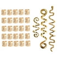 thumbnail image 5 of opvise 28Pcs Hair Clips Retro Style Vibrant Color High Durability Decorative Alloy Women Hair Spiral Braid Jewelry Dreadlock Clips for Lady Silver, 5 of 8