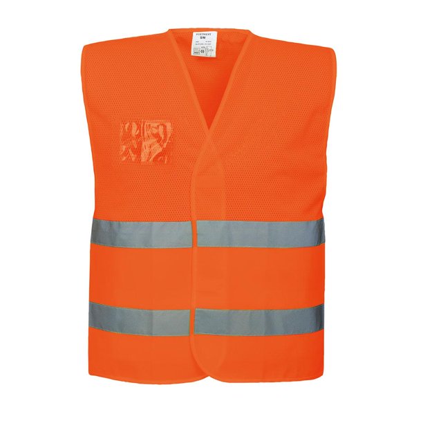 Portwest - Chaleco de Alta Visibilidad C494 para Hombre (Naranja)