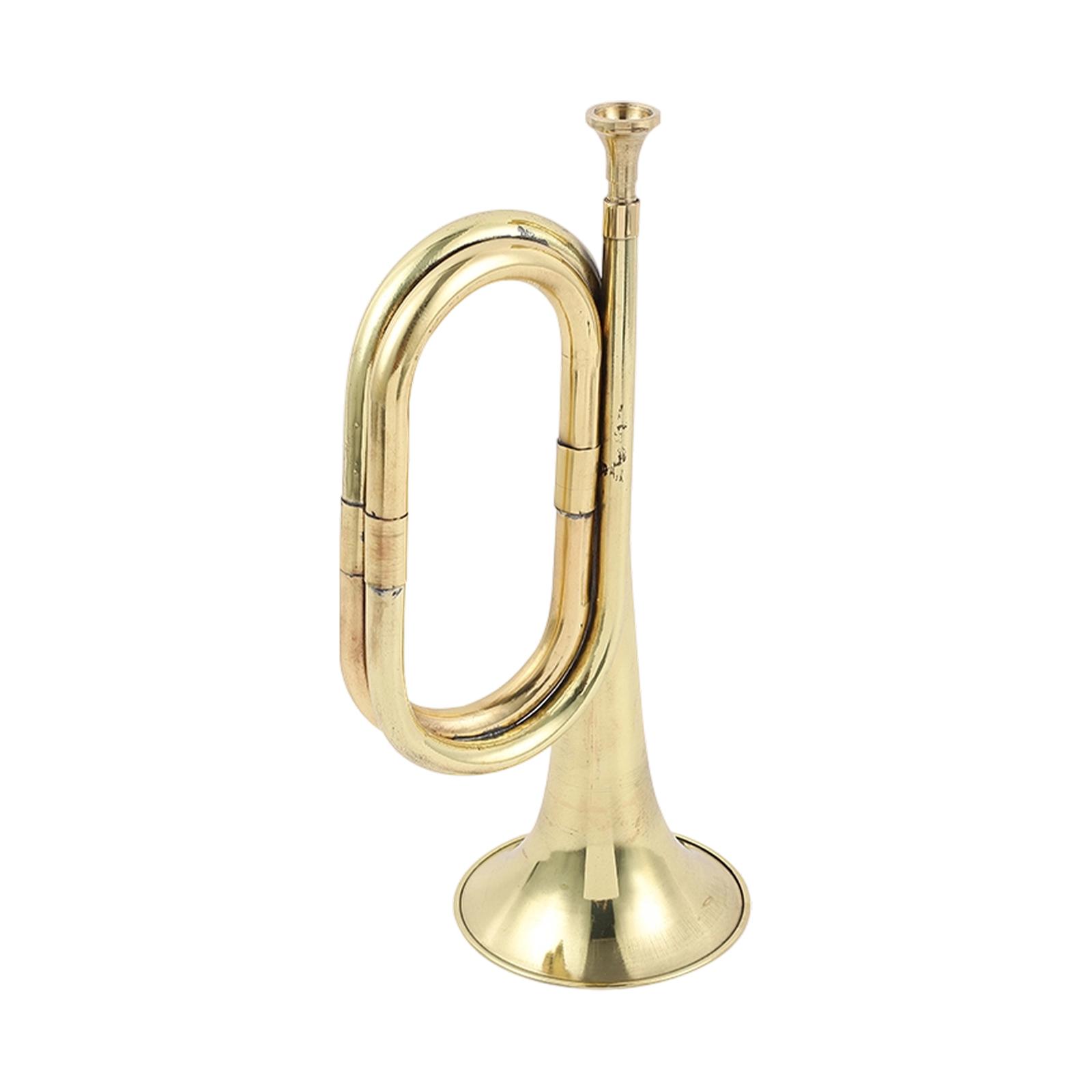 Cavalry Trumpet Copper Bugle Horn Brass Construction Great Sound for Orchestra Festival Beginner Children