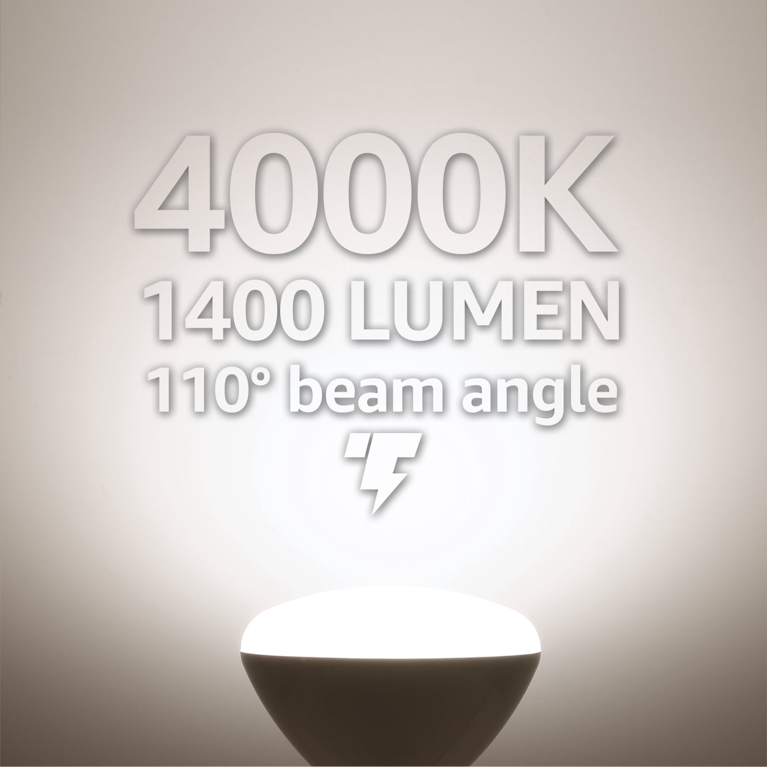 12 Pack BR40 LED Light Bulbs, 17W=100W, 1400lm, Dimmable, E26 Base, Indoor Flood Light for Cans, Recessed Kit, 4000K Cool White