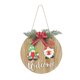 thumbnail image 1 of Gnomo enano de pareja de Navidad YONGSHENG colgador de puerta delantera de madera, 1 of 4