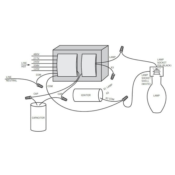Keystone 00608 - MPS-1000A-P-K Metal Halide Ballast Kit