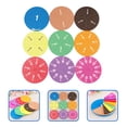 thumbnail image 2 of Miangastore 2 Sets Colorful Fraction Circles Number Fraction Tray Math Manipulatives for School, 2 of 8