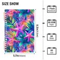 thumbnail image 2 of FORMRS 1-Subject Spiral Notebook 8" x 5" College Ruled 60 Refillable Sheet A5 Hard Cover, Colorful Starfish, 2 of 7
