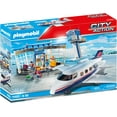 thumbnail image 4 of PLAYMOBIL City Action 71153 Airport with Airplane, Includes Toy Plane with Detachable Roof, Toys for Children Ages 4 and Up, 4 of 7