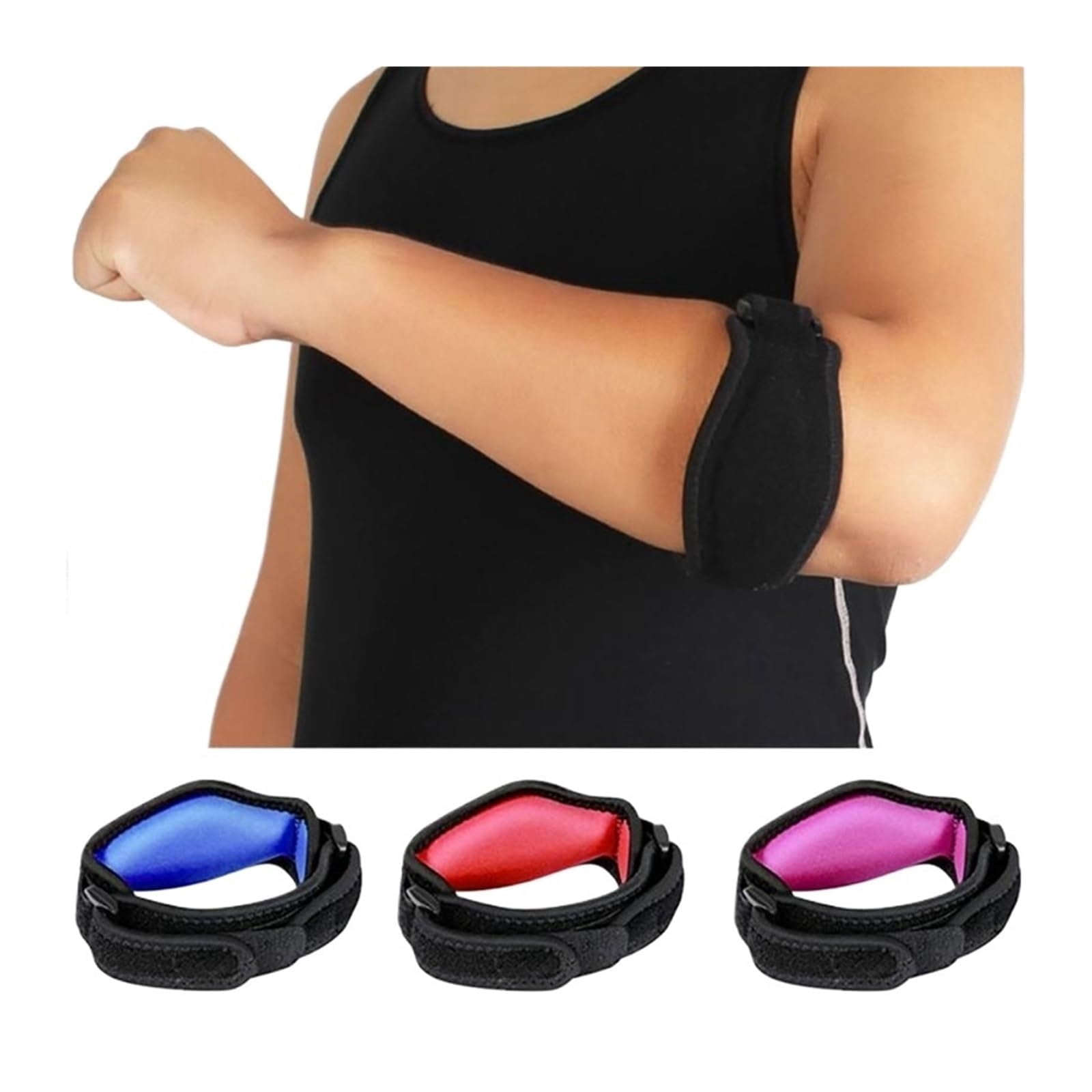 Elbow Brace 1pc Adjustable Elbow Support Basketball Tennis Elbow Support Strap Elbow Pads Compression Gloves