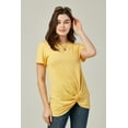 thumbnail image 5 of DEVOPS 2 Pack Women's Casual Shirts Short Sleeve Tops Daily Tunics (X-Small, Coral/Yellow), 5 of 7