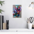 thumbnail image 3 of Elephant Stock Abstract Orchid Wall Art - Vertical Canvas Wall Art - Living Room Wall Decor - Floral And Botanical Canvas - Gray And Black Decor - 8" x 12", 3 of 8