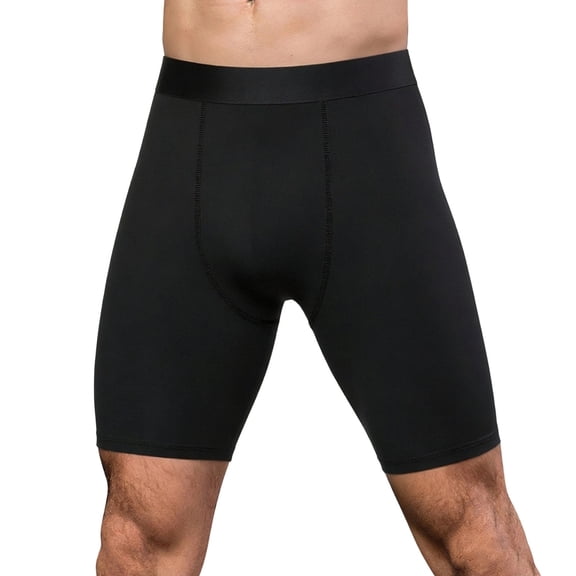 Mens Compression Shorts Sports Running Tights Underwear Athletic Workout Spandex Base Layer Short Bike Basketball Black1 Size XXL